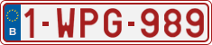 License plate of Belgium, Regular plates (2010)