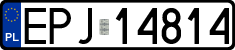 License plates of Poland, Regular car plates
