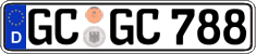 German license plate, Regular plates