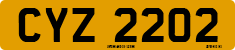 License plate of the United Kingdom, Northern Ireland (1966)