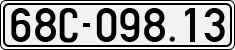 License plate of Vietnam, Cars