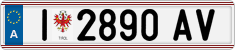 License plate of Austria, Regular plates