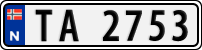 License plate of Norway, Trailers, motorcycles, special vehicles