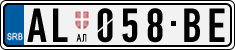 License plate of Serbia, Cars