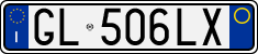 License plate of Italy, Cars (1994 year series)