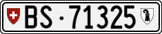 License plate of Switzerland, Cars