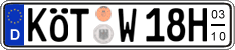 German license plate, Seasonal plates (Oldtimers)