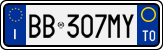 License plate of Italy, Cars (1994 year series)