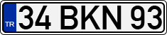 License plate of Turkey, Regular plates
