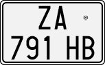 License plate of Italy, Cars (1994 year series)
