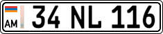 License plate of Armenia, Private owners