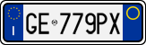 License plate of Italy, Cars (1994 year series)