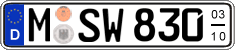 German license plate, Seasonal plates