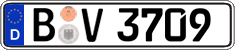 German license plate, Regular plates