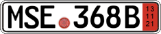 German license plate, Export transit plates