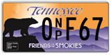 Tennessee, Specialty plates (AB 1234 / 1234 AB / 1AB 234 / 12 AB 34)