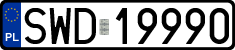 License plates of Poland, Regular car plates