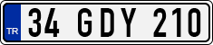 License plate of Turkey, Regular plates
