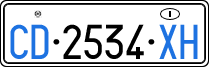 License plate of Italy, Diplomatic