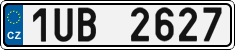 License plate of the Czech Republic, Cars (2001)