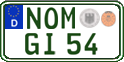 German license plate, Regular plates