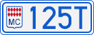 License plate of Monaco, Cars