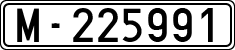 License plates of Spain, 1900 year series