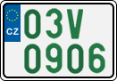 License plate of the Czech Republic, Oldtimers (2001)