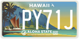 Hawaii, Specialty plates (AB12C)
