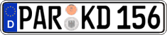 German license plate, Regular plates
