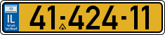 License plate of Israel, Regular plates
