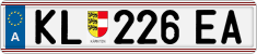 License plate of Austria, Regular plates