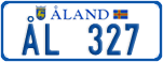 License plate of Åland, Cars (ÅL 12345)