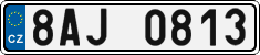 License plate of the Czech Republic, Cars (2001)