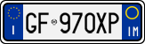 License plate of Italy, Cars (1994 year series)