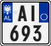 License plate of Albania, Motorcycles (2011)