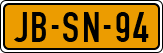 License plate of the Netherlands, Cars