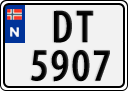 License plate of Norway, Trailers, motorcycles, special vehicles