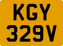 License plate of the United Kingdom, 1963 year system