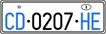 License plate of Italy, Diplomatic