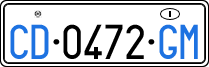 License plate of Italy, Diplomatic