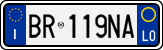 License plate of Italy, Cars (1994 year series)