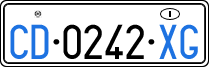 License plate of Italy, Diplomatic
