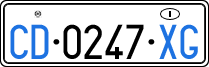 License plate of Italy, Diplomatic