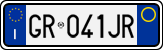 License plate of Italy, Cars (1994 year series)