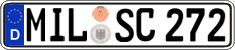 German license plate, Regular plates