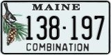 Maine, Specialty plates (123-456)
