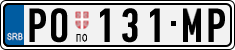 License plate of Serbia, Cars