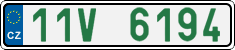 License plate of the Czech Republic, Oldtimers (2001)
