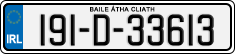 License plate of Ireland, Regular plates